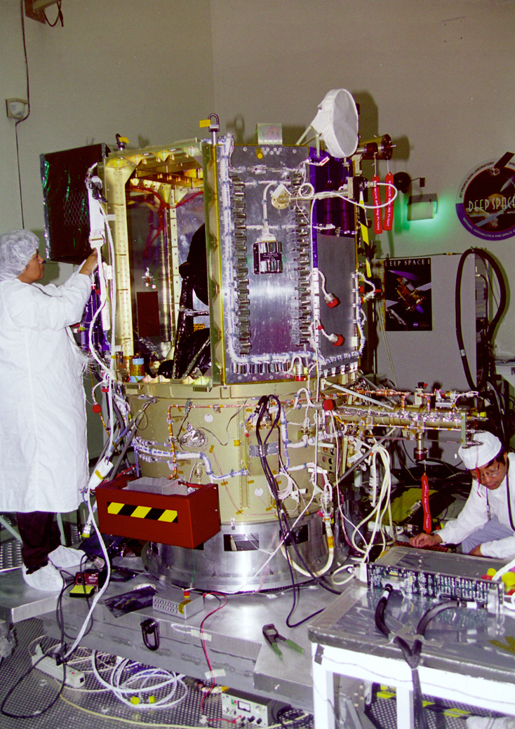 Space History Photo: Deep Space 1 in Cleanroom